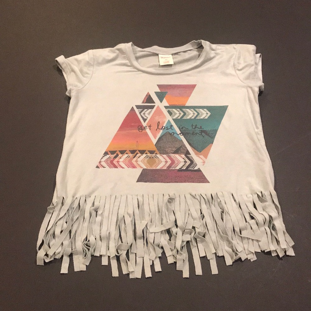 Girls fringe t-shirt